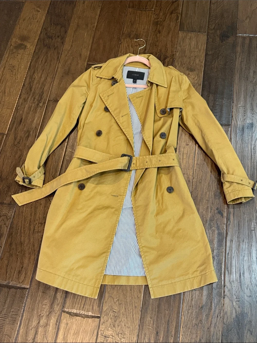 Jcrew Classic Dark Tan Trench Coat with Belt - Women